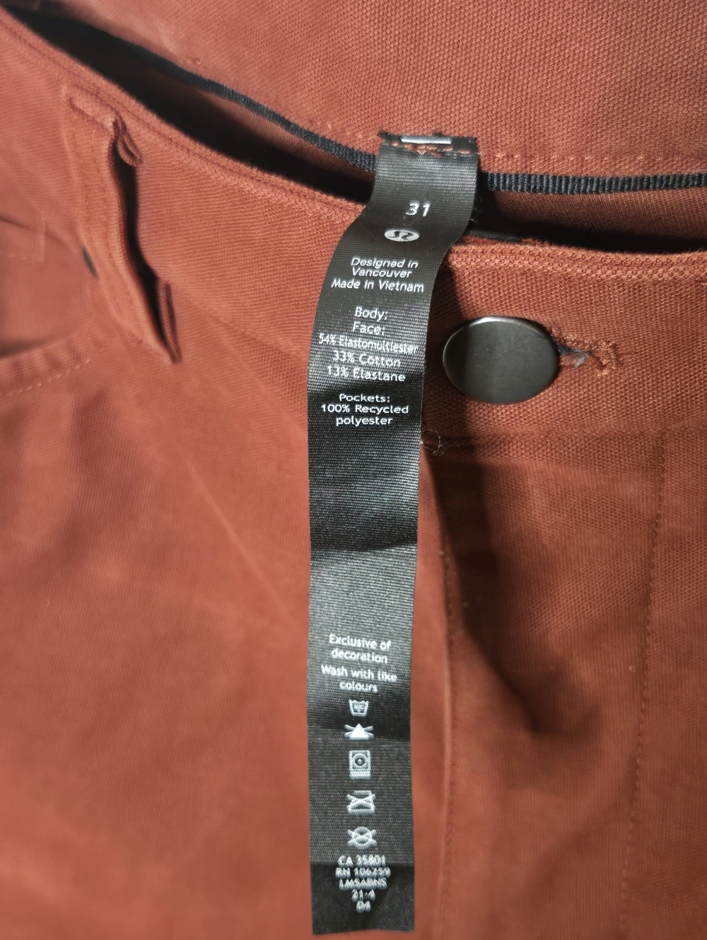Lululemon Men's ABC Pant Rustic - Picture 3 of 4